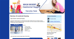 Desktop Screenshot of highdesertjanitorialsupplyandcleaning.com